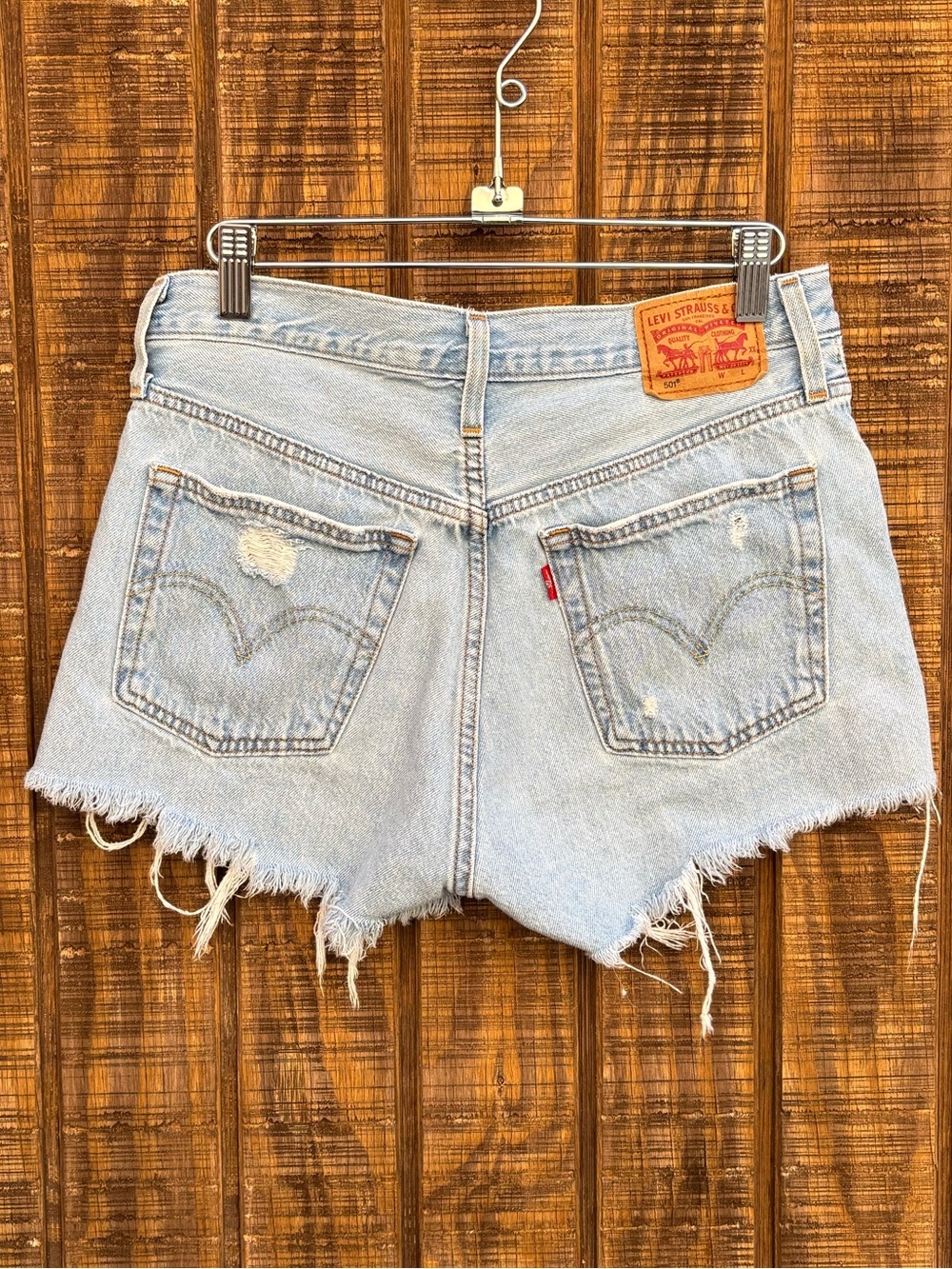 Levi’s 501 Button Up Cut Off Jean Shorts